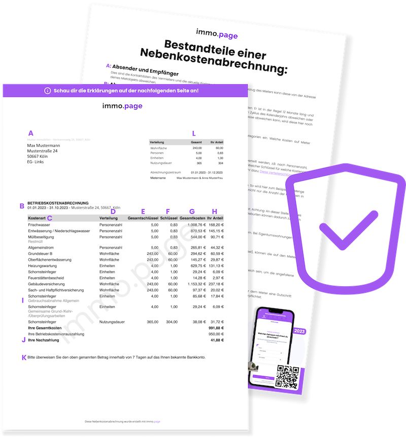 immo.page Nebenkostenabrechnung
